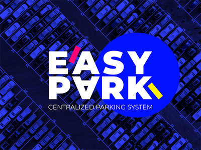 Easy Park logo app brand cars design identity logo logotype parking typography