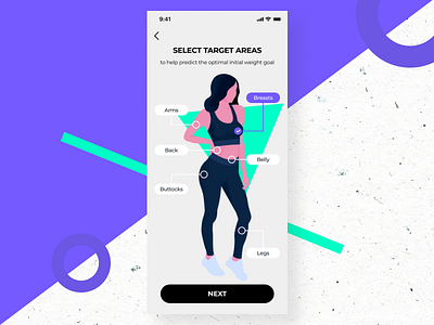 Fitness app concept app application design illustration mobile ui ux