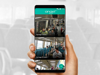 Angel Trains android app cctv design ui ux