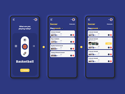 PlayDay - Street Game app dark ui design mobile ui uidesign ux