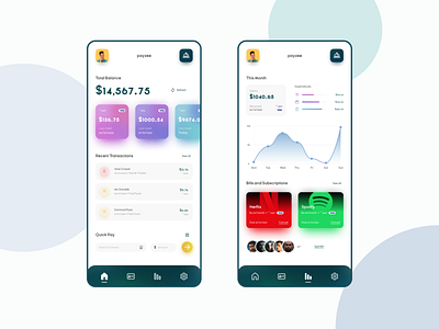 Banking App UI app bank branding design mobile shadow ui uidesign ux