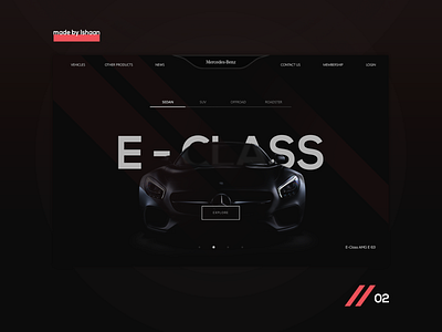 Mercedes - Landing Page Concept