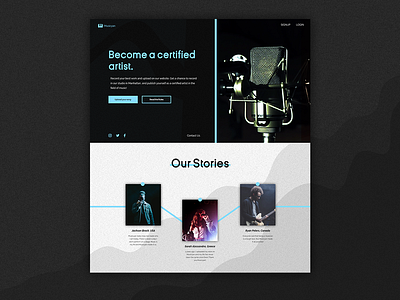Musicyan - Landing Page branding dark ui design ui uidesign ux web website
