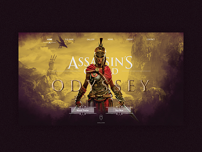 Assassin's Creed Odyssey - Landing Page branding design illustration ui uidesign ux web web design website