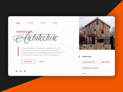 Architecture Webpage branding design ui uidesign ux web website