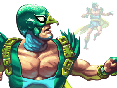 Luchadore Concept Art