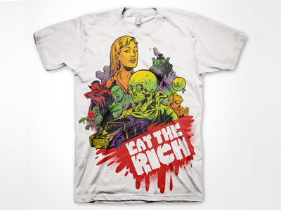 Eat The Rich Tee Design apparel horror monsters