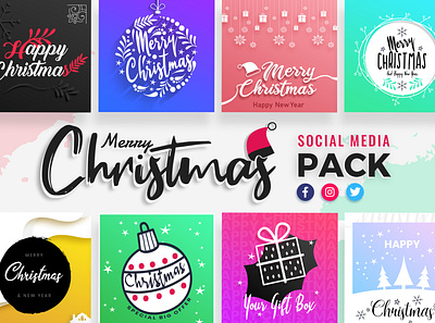 Christmas Social Media Templates celebrations