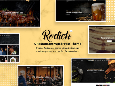 Rodich – A Restaurant WordPress Theme chief cooking diner dining menu one page portfolio restaurant