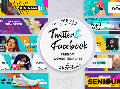 Facebook & Twitter Cover Templates promotions