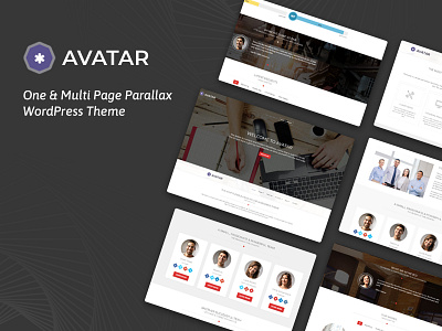 Avatar – One & Multi Page Parallax WordPress Theme agency android app business e book ebook ios landing mac mobile one page personal portfolio software theme themes windows wordpress theme