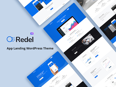 Redel - Responsive App Landing WordPress Theme theme
