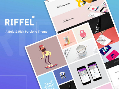 Riffel - A Bold & Rich Portfolio Theme theme