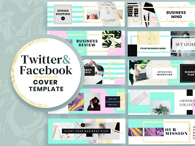 Facebook & Twitter Cover Templates promotions