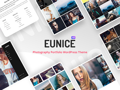 Eunice - Photography Portfolio WordPress Theme album clean creative elegant full width gallery grid masonry minimal modern personal photographer photography portfolio simple video