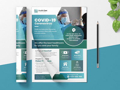 Medical Flyer Template for COVID -19 pandemic