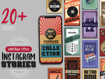 Vintage Style Instagram Stories Template