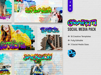 Graffiti Design Social Media Template