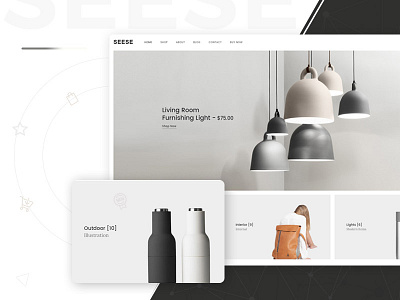 Seese - Responsive eCommerce Theme ajax ecommerce electronics fashion furniture mega menu minimalist page builder portfolio shop watches woocommerce