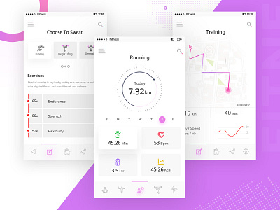 Freebies- Fitness Mobile App Dashboard app design dashboard fitness free download freebies mobile app ui design