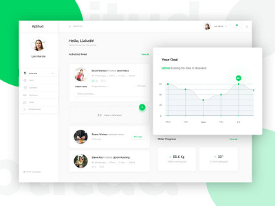 Freebies - Fitness Dashboard - Freebies dashboard fitness app fitness dashboard free download freebies ui design ux design web app