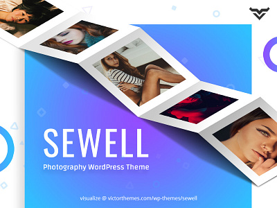 Sewell Photography WordPress design grid minimal photographer photography pictos portfolio premium theme wordpress