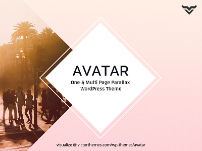 Avatar One & Multi Page Parallax WordPress Theme agency business corporate creative freelancer homepage theme ui ux web website wordpress