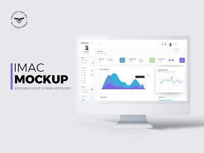 Macbook Mockup desktop imac kit minimal mockup monitor pack presentation presentations system ui ux website websites