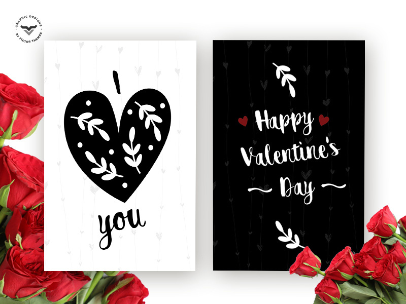 Valentines Day Greeting Card Template minimal rose wish creative templates print lovers present wishes celebrations template card greeting day valentines