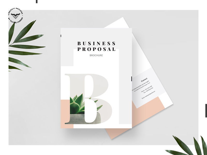 Business Proposal Template creative minimal clean identity templates print corporate template presentation brochure proposal business