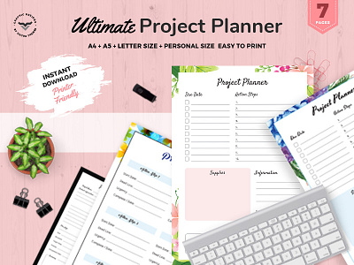 Ultimate Project Planner brainstrom business development kit list management personal planner planners product project task time ultimate use