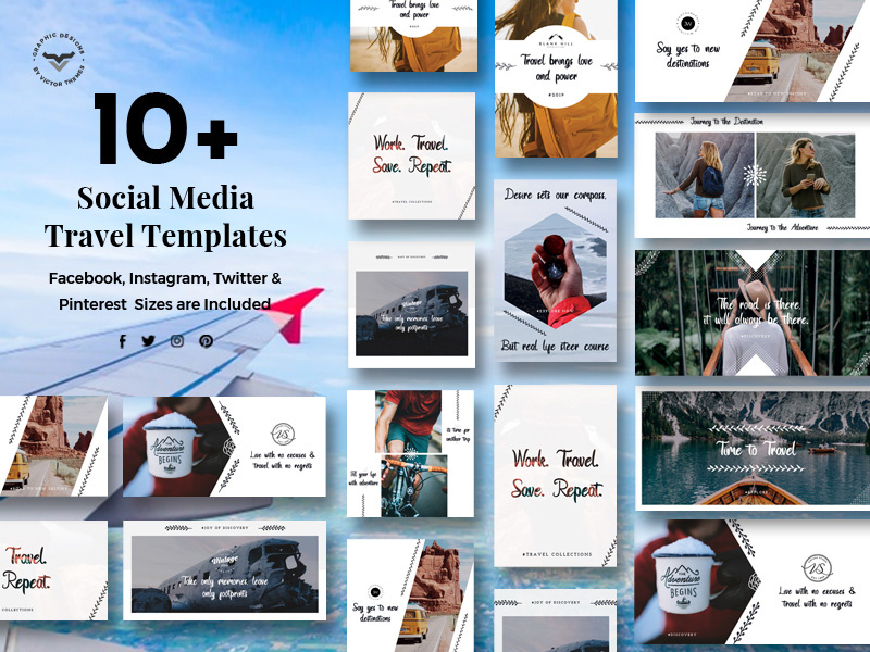 Social Media Travel Templates By Victorthemes On Dribbble