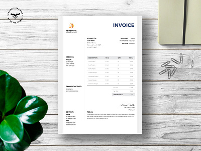 Business Invoice Template black budget business clean client clients corporate invoice minimal personal print proposal template templates use