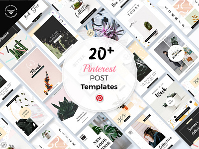 Pinterest Social Media Templates banners design facebook instagram kit media pack pinterest post promotions social stylish template templates twitter