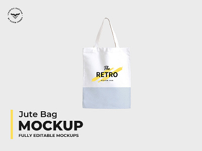 Jute Bag Mockups bag bags blue creative jute mockup mockups presentation product shop shopping template templates white yellow