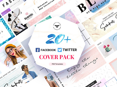 Facebook & Twitter Cover Template banner banners cover facebook media promotion promotions social template templates twitter website