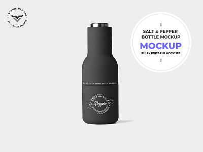 Salt & Pepper Bottle Mockup