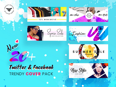 Facebook & Twitter Cover Social Media Templates by VictorThemes on Dribbble