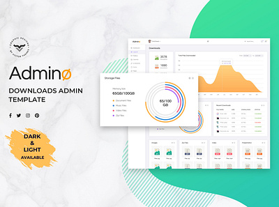 Downloads Admin Dashboard UI Kit system