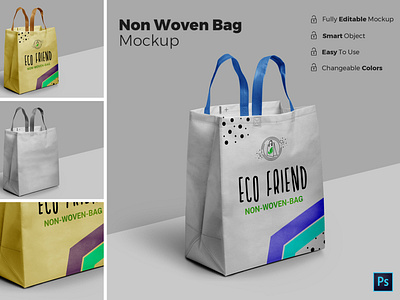 Download Non Woven Bag Mockup By Victorthemes On Dribbble