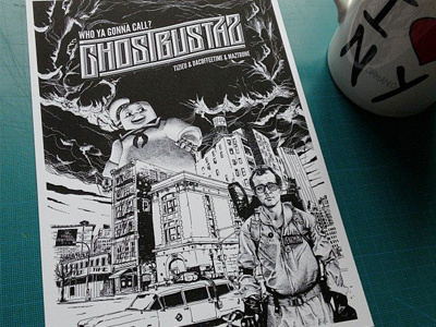 Ghostbustaz collab ghostbuster illustration tizieu