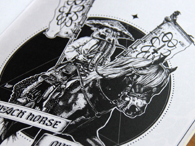 Black Horse Quest black dot horse illustration quest tizieu