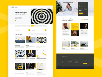 Cyber Folks cyber hosting hosting services people technology ui design ux design yellow