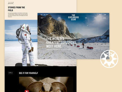 The Explorers Club – Web App adchitects adventures club design events explorers field of exploration grants travels ui ui design ux design