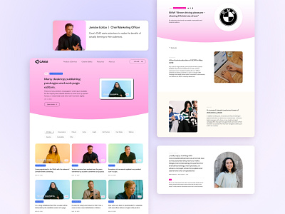 Cavai - Responsive website pink