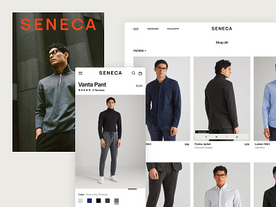 Seneca - E-commerce redesign mobile
