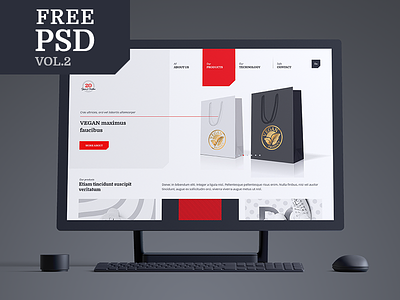 Friday Freebie: Free Multipurpose PSD vol. 2 design digital free free psd freebie giveaway psd template ui ux website