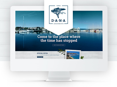 Dana Apartments Website Showcase apartments croatia holiday rent tourism travel travelling ui ux vacation website