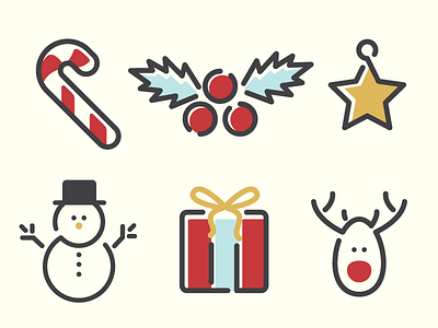 Christmas Icons vol. 2 candy cane celebration christmas deer free free stuff freebie friday freebie gift holiday icons present santa snowman star winter xmas