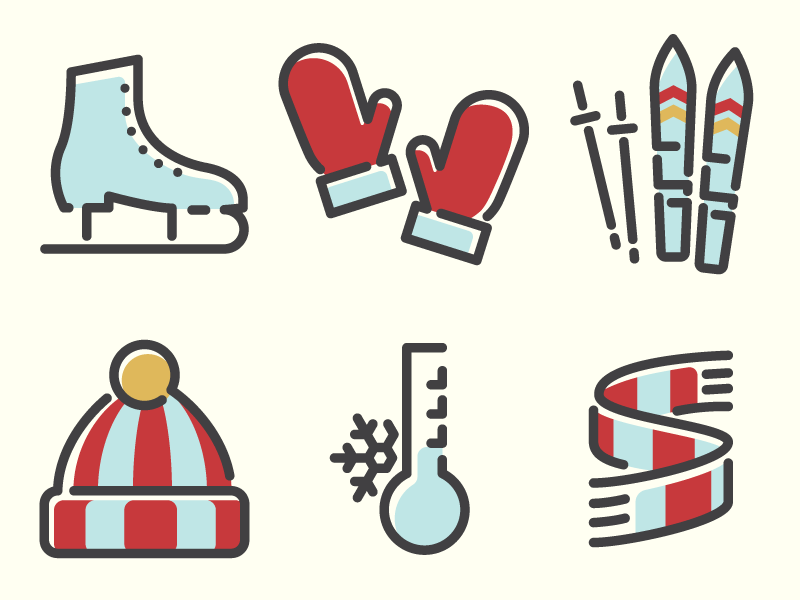 Monday Freebie: (Post)Christmas Icons vol. 3 skating skiing snow icons holiday friday freebie free stuff freebie free winter